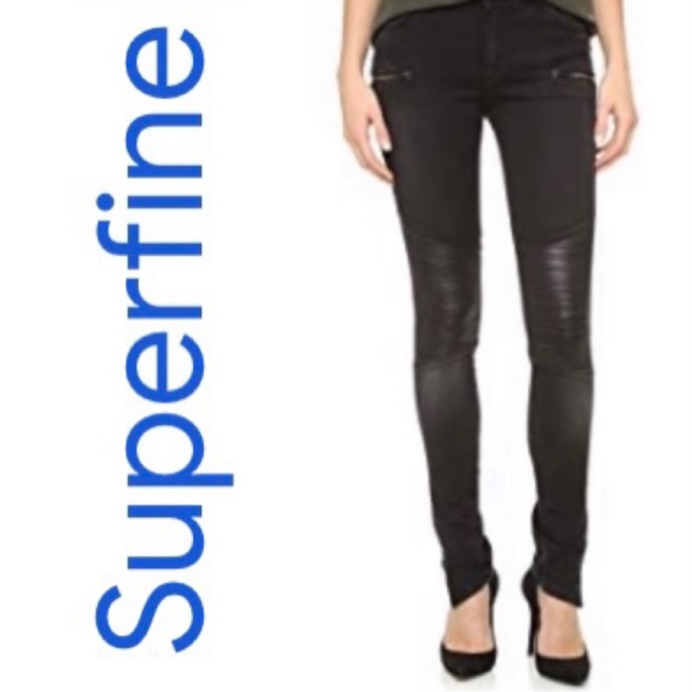Superfine black skinny jean 25 🇮🇹